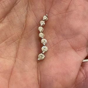 100% Natural diamond 14K Gold pendant